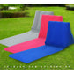 Outdoor travel inflatable triangle cushion fashion casual PVC flocked triangle beach cushion lawn cushion