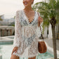 Women Beach Dress Bikini Cover Up Lace Swimsuit Swimwear For Summer