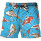 Men's 3D Printed Design Thin Swimming Beach Shorts