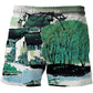 Men's 3d Print Beach Casual Summer Swimming Shorts