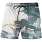 Men's 3d Print Beach Casual Summer Swimming Shorts