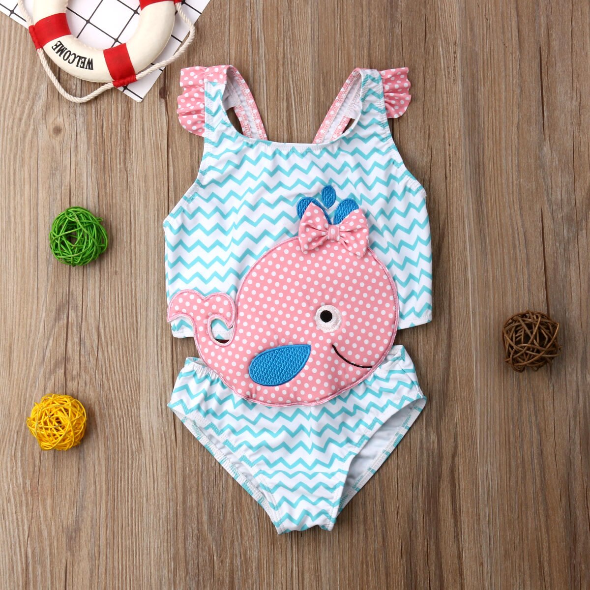 Toddler Kids Baby Girls Goldfish Swimwear Swimsuit Beachwear Bathing Suit Swimming Clothes