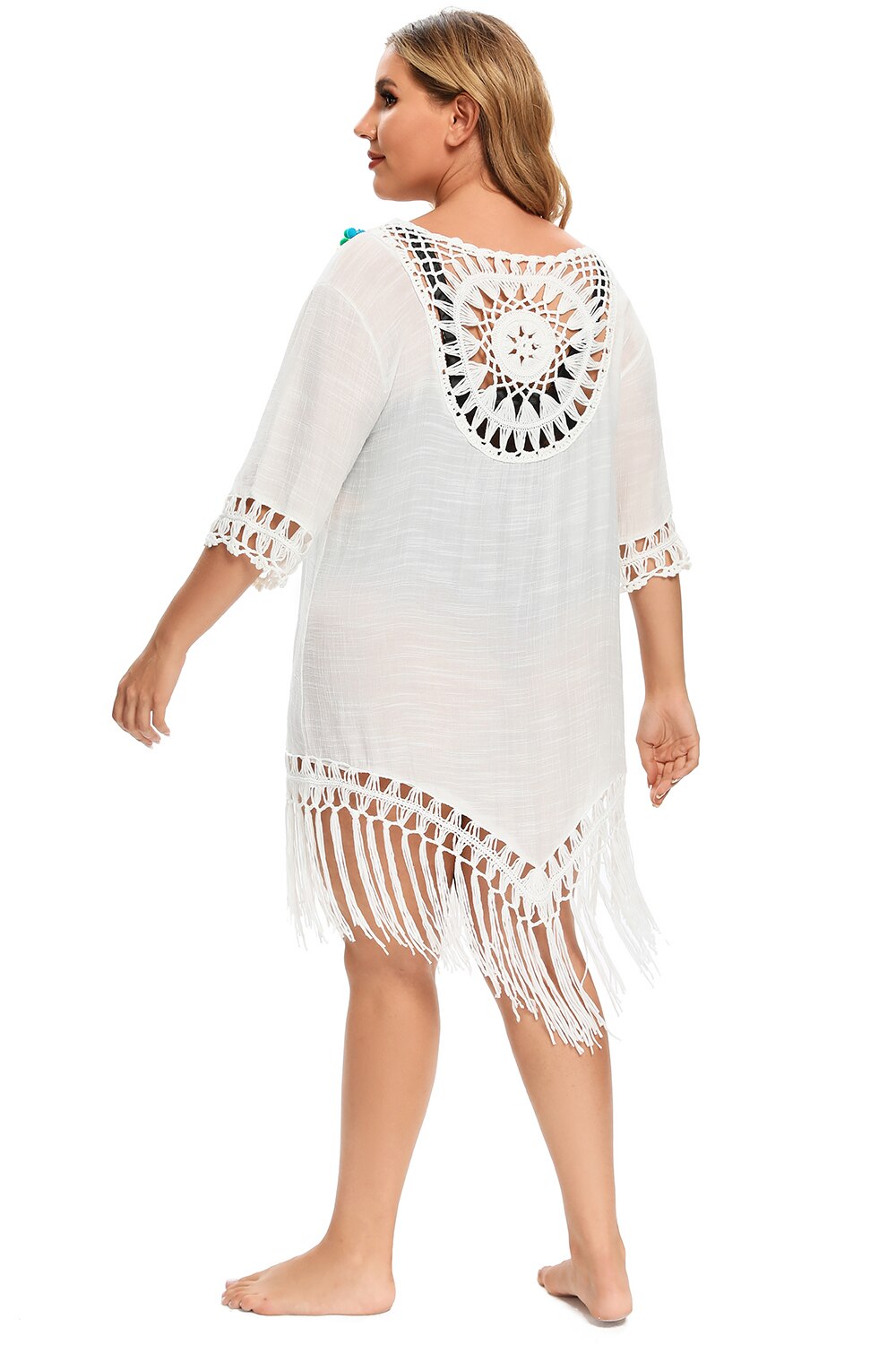 Women Plus Size Summer Beach Dress Cover Ups Swimsuit