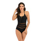 Women Black one-piece suits Swimsuit Plus size Swimwear women wear trikini Push Up Monokini Swimming high cut swim Suit