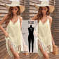 women Bikini Cover-Ups Long White Tunic Casual Summer Beach Dress