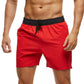 Men Summer  Shorts Gym Trunks Adjustable Waist Fitness Bodybuilding Jogging Workout