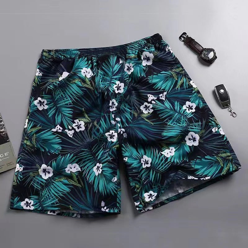 Mens Swimming Trunk Beachwear Printed Shorts