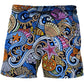 Men's Summer Shorts Abstract pattern 3D Surfing Print Beach Short