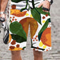 Men's Shorts Swimming Flower Fruit Pattern Swimsuit Cool Casual Fashion Man Comfortable 3D Printed Short