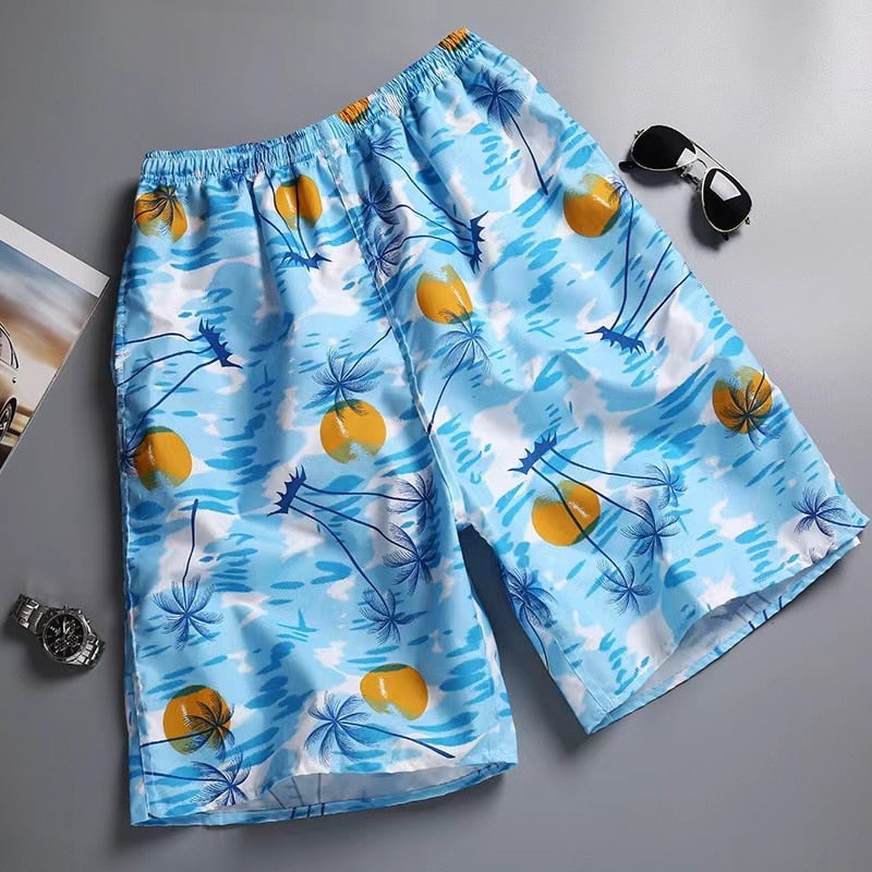 Mens Swimming Trunk Beachwear Printed Shorts