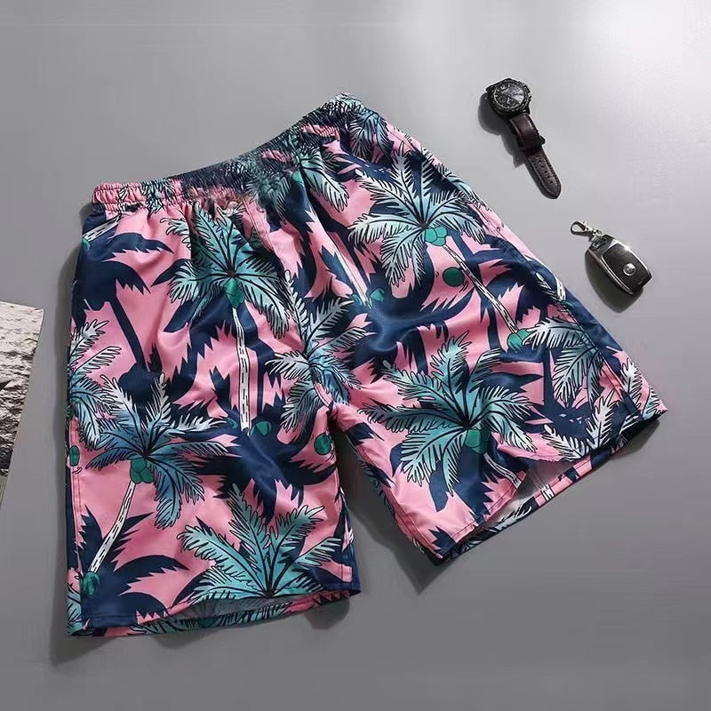 Mens Swimming Trunk Beachwear Printed Shorts