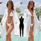 women Bikini Cover-Ups Long White Tunic Casual Summer Beach Dress