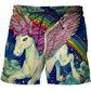 Men Beach Pants Tarot art pattern 3D Printed Outdoor Loose Comfortable Shorts