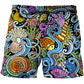 Men's Summer Shorts Abstract pattern 3D Surfing Print Beach Short