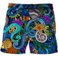 Men's Summer Shorts Abstract pattern 3D Surfing Print Beach Short